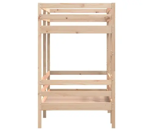 Divstāvu Gulta, 80X200 Cm, Priedes Masīvkoks Vidaxl