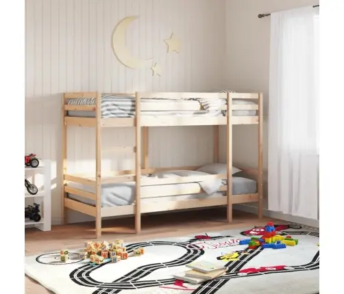 Divstāvu Gulta, 80X200 Cm, Priedes Masīvkoks Vidaxl