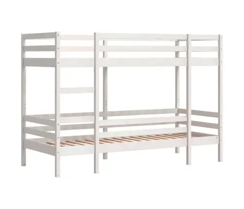 Narivoodi, Valge, 80 X 200 cm Männipuit