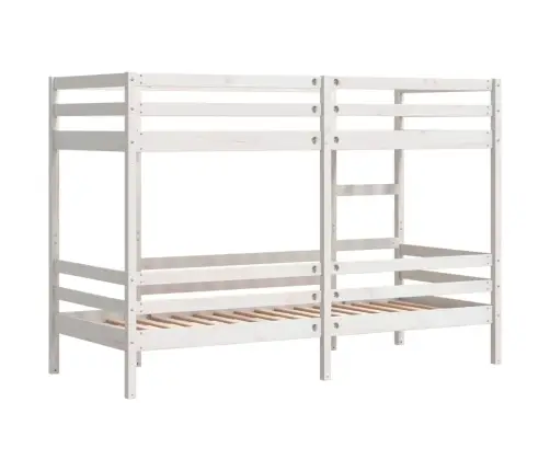 Narivoodi, Valge, 80 X 200 cm Männipuit