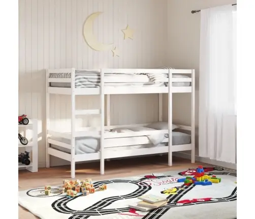 Narivoodi, Valge, 80 X 200 cm Männipuit