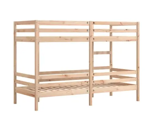 Divstāvu Gulta, 90X200 Cm, Priedes Masīvkoks Vidaxl