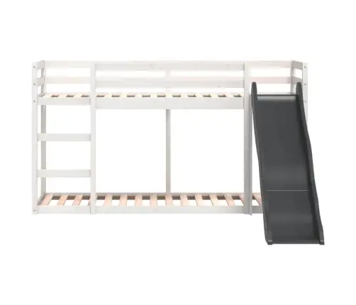 Narivoodi Liumäe Ja Redeliga, Valge, 90 X 200 cm Männipuit