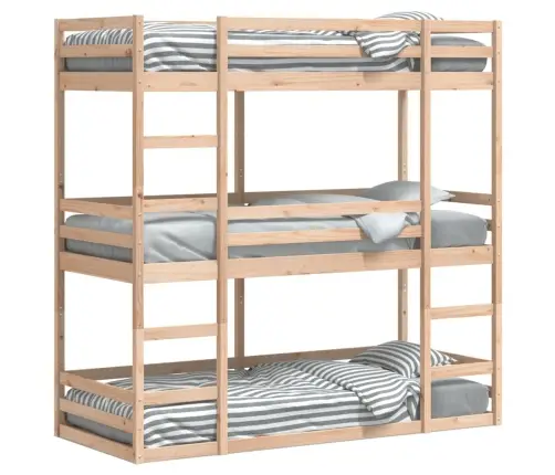 Kolmkordne Narivoodi, Hall, 80 X 200 cm Männipuit