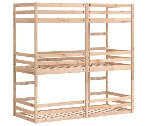 Kolmkordne Narivoodi, Hall, 80 X 200 cm Männipuit