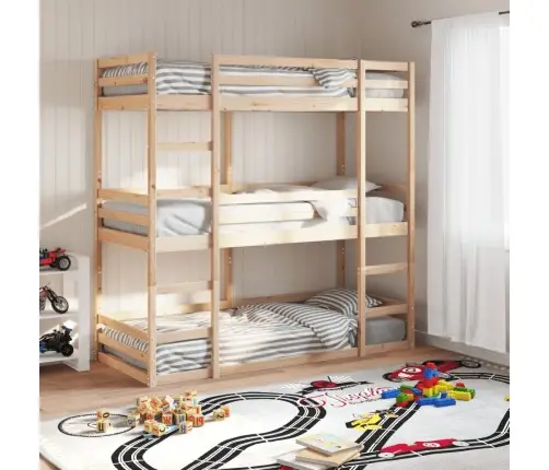 Kolmkordne Narivoodi, Hall, 80 X 200 cm Männipuit