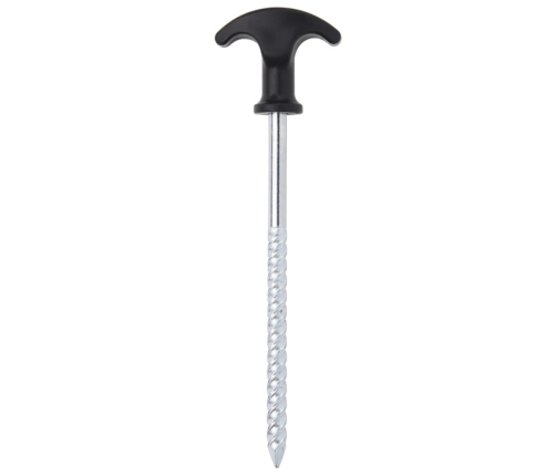 Telts Mietiņi, 12 Gab., 17 Cm, Ø7 Mm, Cinkots Tērauds Vidaxl