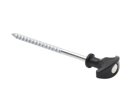 Telts Mietiņi, 12 Gab., 17 Cm, Ø7 Mm, Cinkots Tērauds Vidaxl
