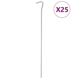 Telts Mietiņi, 25 Gab., 30 Cm, Ø4 Mm, Cinkots Tērauds Vidaxl