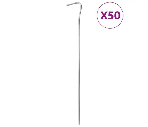 Telgivaiad 50 Tk, 23 Cm Ø3 Mm, Tsingitud Teras