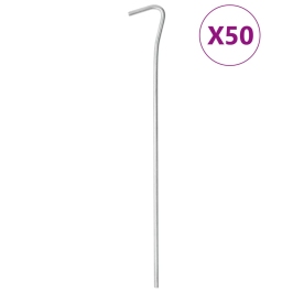 Telts Mietiņi, 50 Gab., 23 Cm, Ø4 Mm, Cinkots Tērauds Vidaxl