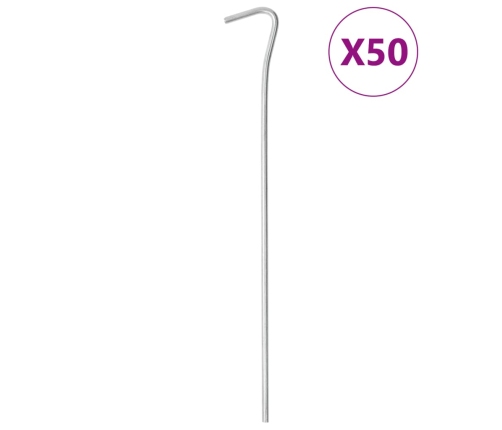 Telgivaiad 50 Tk, 23 Cm Ø4 Mm, Tsingitud Teras