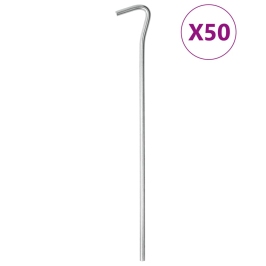 Telts Mietiņi, 50 Gab., 23 Cm, Ø5 Mm, Cinkots Tērauds Vidaxl