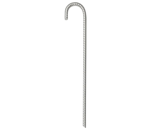 Telts Mietiņi, 6 Gab., 37 Cm, Ø10 Mm, Cinkots Tērauds Vidaxl