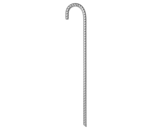 Telts Mietiņi, 12 Gab., 41,5 Cm, Ø12 Mm, Cinkots Tērauds Vidaxl