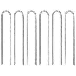 Telts Mietiņi, 6 Gab., 30 Cm, Ø7 Mm, Cinkots Tērauds Vidaxl