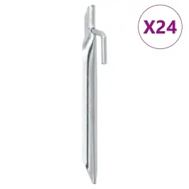 Telts Mietiņi, 24 Gab., V-Forma, 17 Cm, Ø20 Mm, Cinkots Tērauds Vidaxl