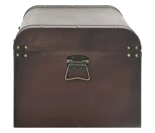 Dārgumu Lāde, Tumši Brūna, 90X50X39,5 Cm, Saplāksnis Vidaxl
