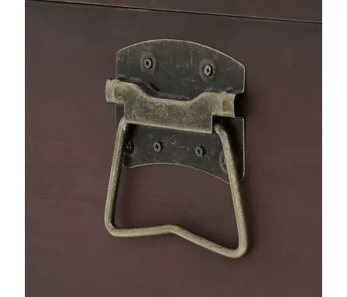 Dārgumu Lāde, Tumši Brūna, 90X50X39,5 Cm, Saplāksnis Vidaxl