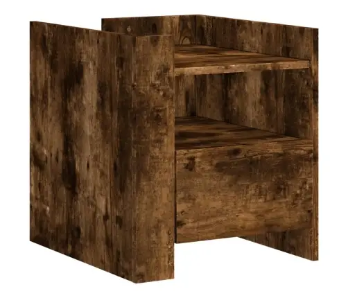 Naktsskapītis, Ozolkoka Krāsa, 45X50X50 Cm, Inženierijas Koks Vidaxl