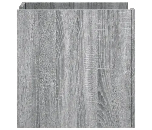 Naktsskapītis, Pelēka Ozolkoka, 45X50X50 Cm, Inženierijas Koks Vidaxl