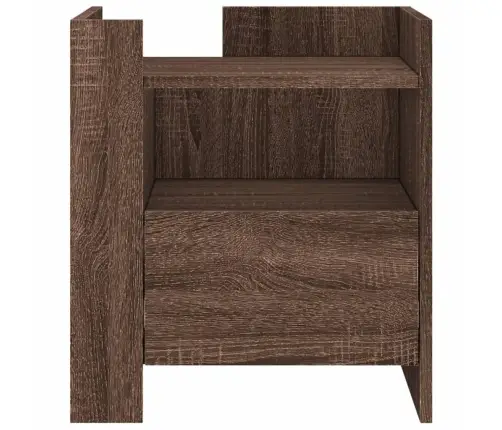 Naktsskapītis, Ozolkoka Krāsa, 45X50X50 Cm, Inženierijas Koks Vidaxl
