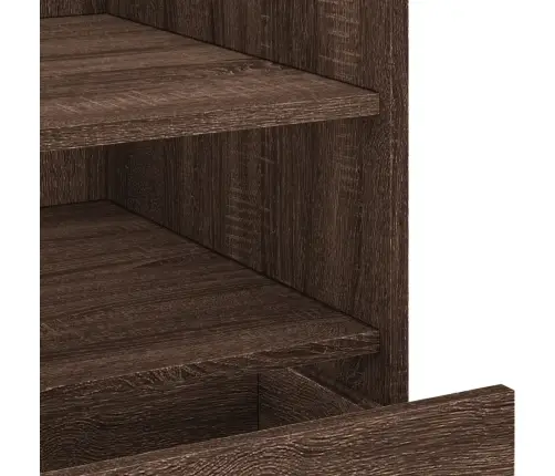 Naktsskapītis, Ozolkoka Krāsa, 45X50X50 Cm, Inženierijas Koks Vidaxl