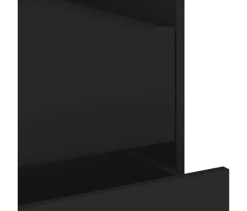 Naktsskapītis, Melns, 45X50X50 Cm, Inženierijas Koks Vidaxl