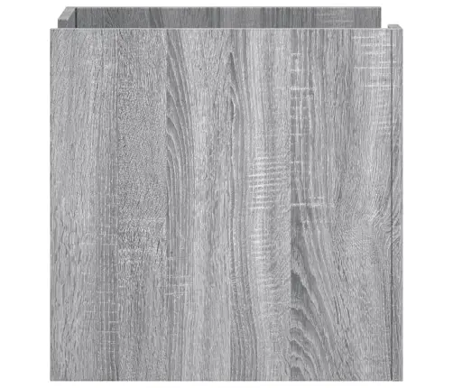 Naktsskapītis, Pelēka Ozolkoka, 45X50X50 Cm, Inženierijas Koks Vidaxl