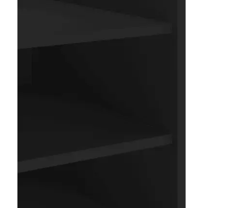 Naktinė Spintelė, Juodos Spalvos, 45X50X50cm Apdirbta Mediena