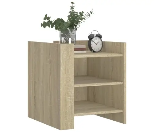 Naktinė Spintelė, Sonoma Ąžuolo, 45X50X50cm Apdirbta Mediena Naktinė Spintelė, Sonoma Ąžuolo, 45X50X50cm Apdirbta Mediena