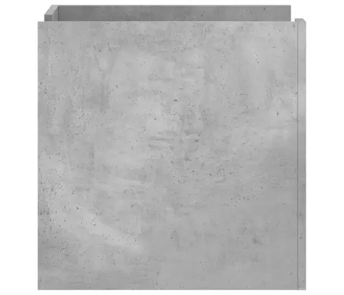 Naktsskapītis, Betona Pelēks, 45X50X50 Cm, Inženierijas Koks Vidaxl