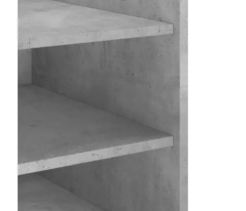 Naktsskapītis, Betona Pelēks, 45X50X50 Cm, Inženierijas Koks Vidaxl