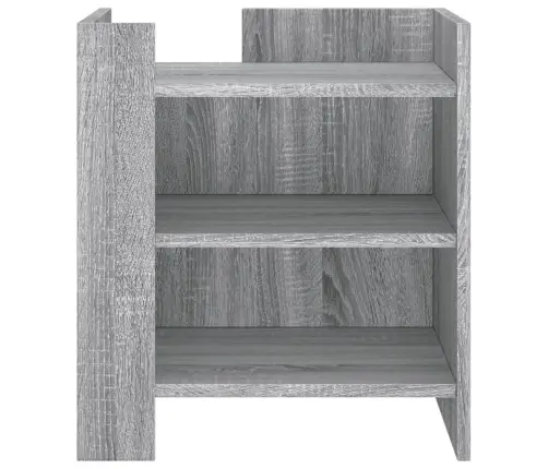 Naktsskapītis, Pelēka Ozolkoka, 45X50X50 Cm, Inženierijas Koks Vidaxl Naktsskapītis, Pelēka Ozolkoka, 45X50X50 Cm, Inženierijas Koks Vidaxl