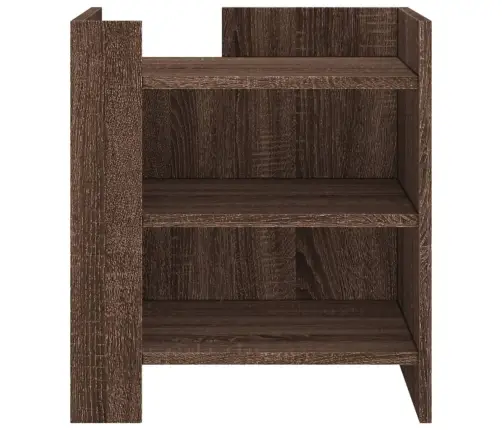 Naktsskapītis, Ozolkoka Krāsa, 45X50X50 Cm, Inženierijas Koks Vidaxl