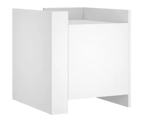 Öökapp, Valge, 45X50X50 cm Tehispuit