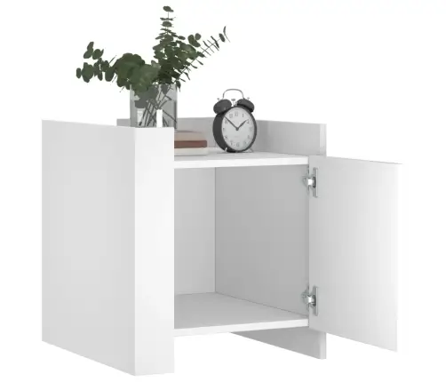 Öökapp, Valge, 45X50X50 cm Tehispuit