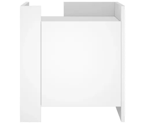 Öökapp, Valge, 45X50X50 cm Tehispuit