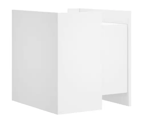 Öökapp, Valge, 45X50X50 cm Tehispuit