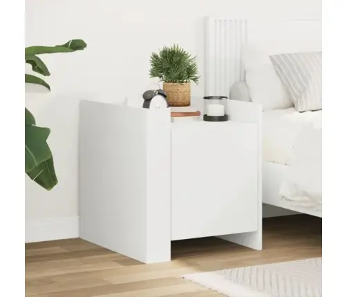 Öökapp, Valge, 45X50X50 cm Tehispuit