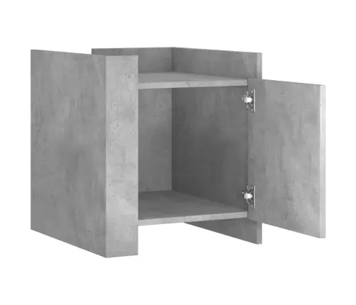 Öökapp, Betoonhall, 45X50X50 cm Tehispuit