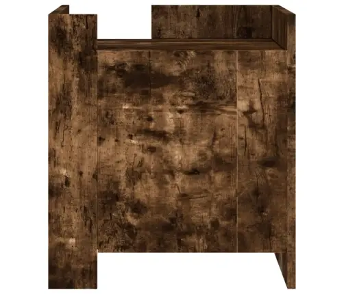 Naktinė Spintelė, Dūminio Ąžuolo, 45X50X50cm Apdirbta Mediena