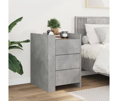 Naktsskapītis, Betona Pelēks, 45X50X65 Cm, Inženierijas Koks Vidaxl Naktsskapītis, Betona Pelēks, 45X50X65 Cm, Inženierijas Koks Vidaxl
