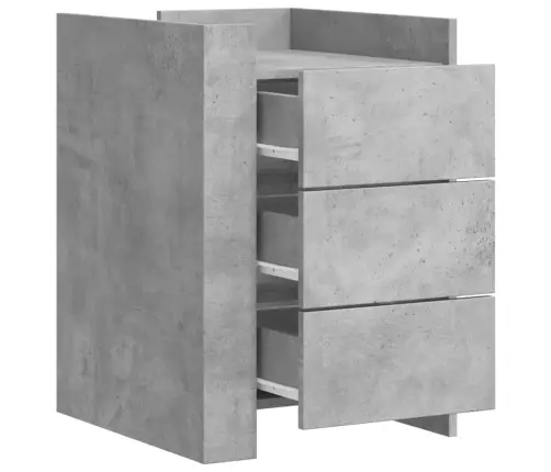 Naktsskapītis, Betona Pelēks, 45X50X65 Cm, Inženierijas Koks Vidaxl Naktsskapītis, Betona Pelēks, 45X50X65 Cm, Inženierijas Koks Vidaxl