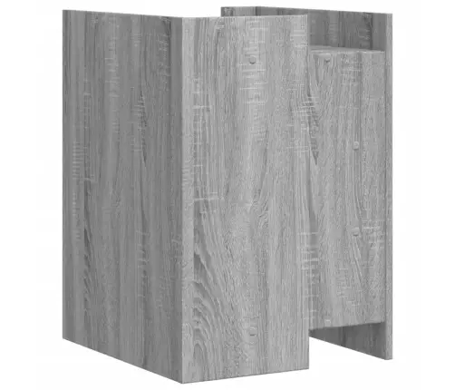 Naktsskapītis, Pelēka Ozolkoka, 45X50X65 Cm, Inženierijas Koks Vidaxl