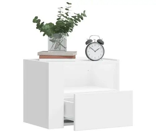 Sienas Naktsskapīši, 2 Gab., Balti, 45X30X35 Cm Vidaxl