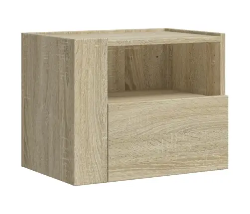 Sieninė Naktinė Spintelė, Sonoma Ąžuolo Spalvos, 45X30X35Cm