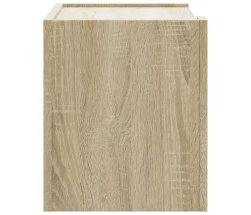 Sieninė Naktinė Spintelė, Sonoma Ąžuolo Spalvos, 45X30X35Cm