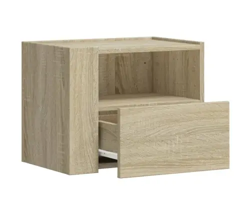 Sieninė Naktinė Spintelė, Sonoma Ąžuolo Spalvos, 45X30X35Cm