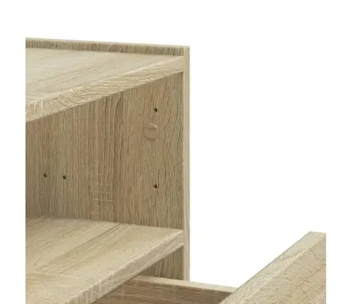 Sienas Naktsskapīši, 2 Gab., Ozolkoka Krāsa, 45X30X35 Cm Vidaxl